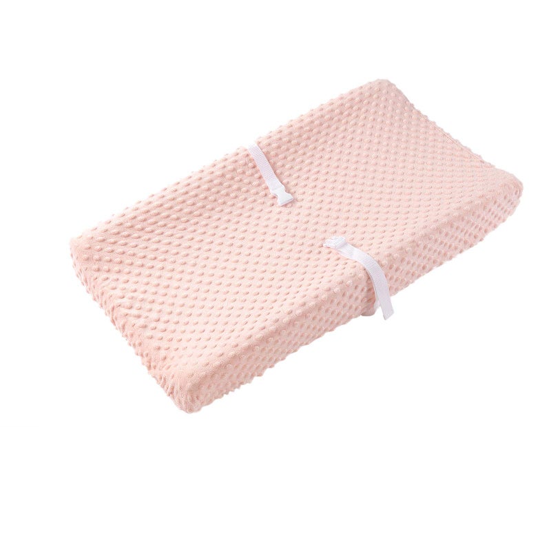 QUENESS Baby Changing Pad Cover, Super Soft Minky Dot Diaper Changing Table Covers for Baby Girls and Boys, Ultra Comfortable, Safe for Babies, Fit 32"/34'' x 16" Pad (Coral Pink) - Image 1